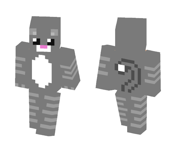 Grey Tabby Cat - Cat Minecraft Skins - image 1