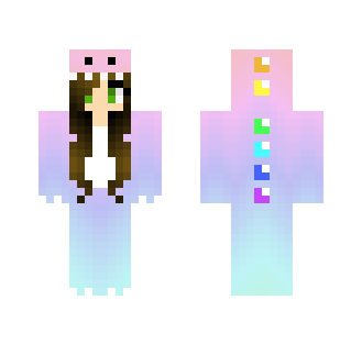 Rainbow Pastel Dinosaur - Female Minecraft Skins - image 2