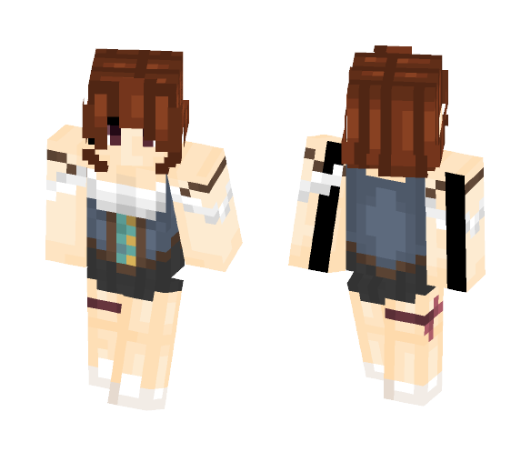 Strumpet (Brown Hair) - Female Minecraft Skins - image 1