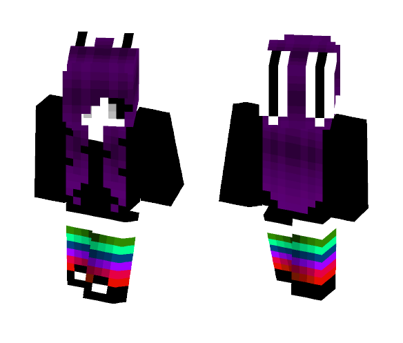 Gothic Rainbow ★.★ - Female Minecraft Skins - image 1