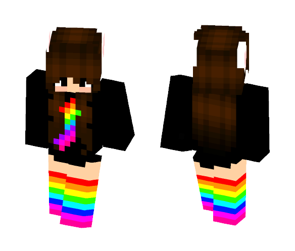 Rainbow ♡ - Female Minecraft Skins - image 1