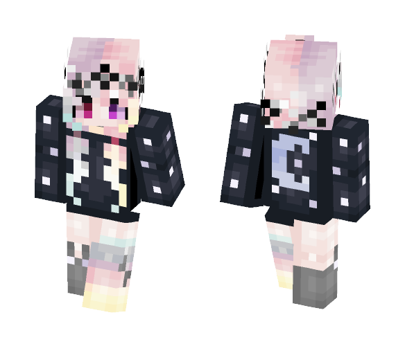 Sᴘɪʀɪᴛ | Pastel Lunar Goth - Female Minecraft Skins - image 1