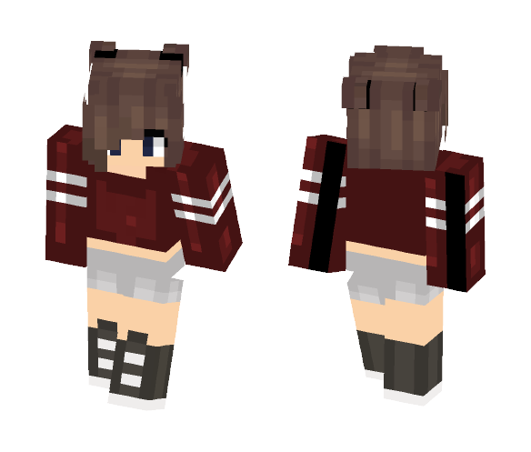 My attempt at buns (Fixed - Female Minecraft Skins - image 1