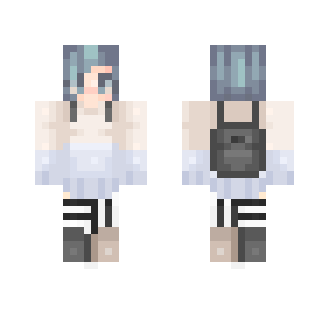 Blue Backpack - Female Minecraft Skins - image 2
