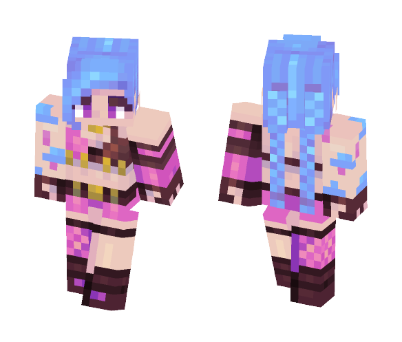 Jinx - League of Legends - Female Minecraft Skins - image 1. Download Free Jinx...
