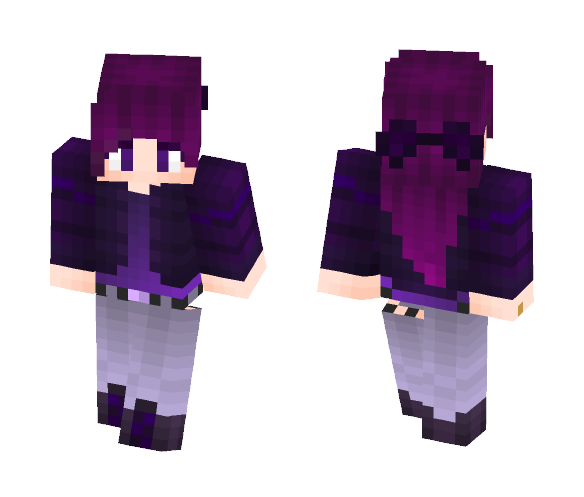 A girl in purple - Girl Minecraft Skins - image 1