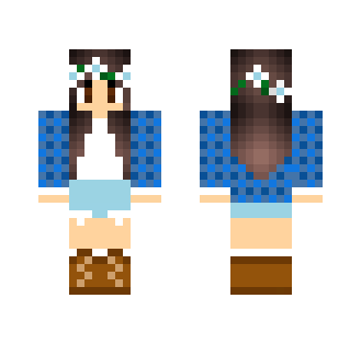 ★Girl with checkered jacket★ - Female Minecraft Skins - image 2