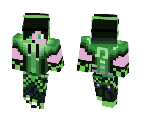 Teen GAMER Boy AWESOME GREEN - Boy Minecraft Skins - image 1