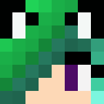 Sea haired wolf girl - Color Haired Girls Minecraft Skins - image 3
