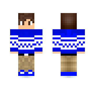 Blue Sweater - Male Minecraft Skins - image 2