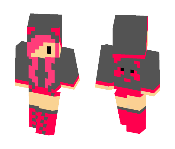 Chib Grey Panda Hodde - Female Minecraft Skins - image 1