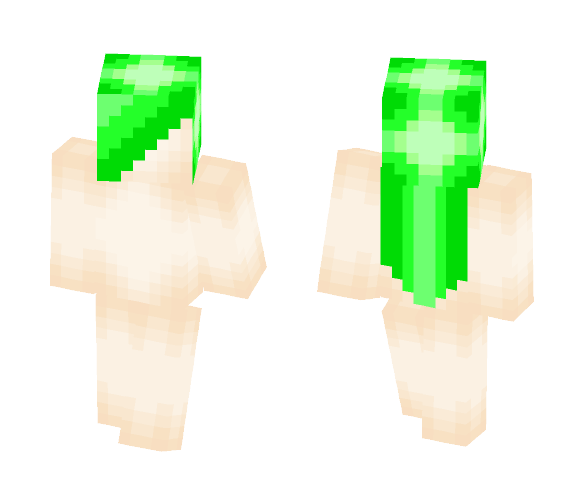 Green hair skin base - Female Minecraft Skins - image 1