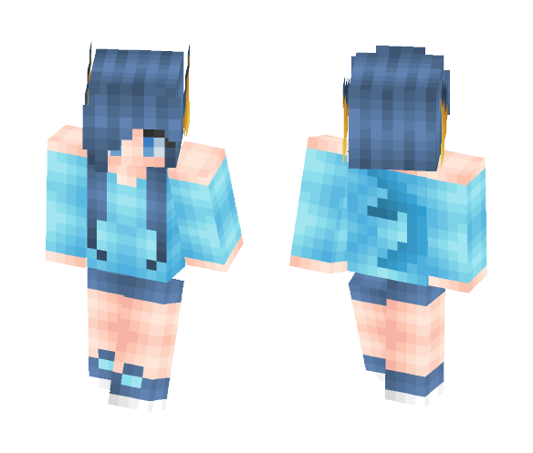 Vaporeon Girl - Girl Minecraft Skins - image 1