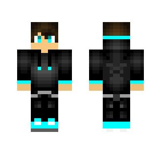 Blue Hoodie Guy - Male Minecraft Skins - image 2