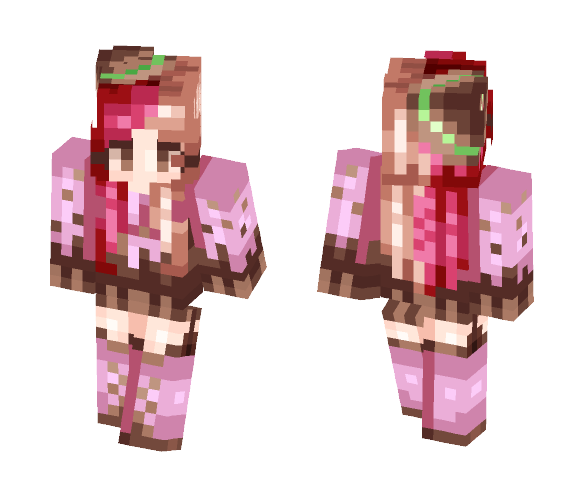 Chocolate Covered Strawberry - Female Minecraft Skins - image 1