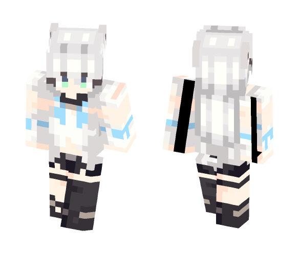 hololive - Shirakami Fubuki - Female Minecraft Skins - image 1