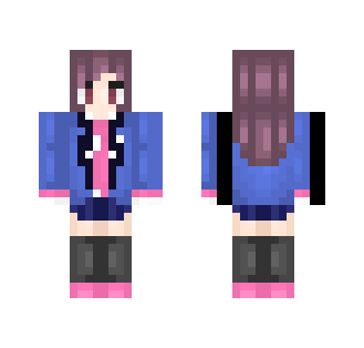 School Girl D.Va [Based off a fanart] | KamiAhiro - Female Minecraft Skins - image 2