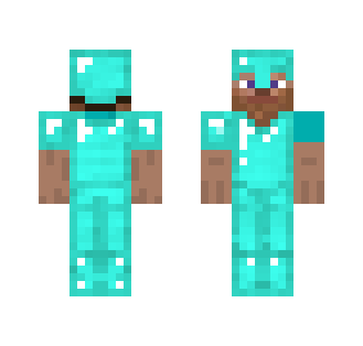 backwards steve with diamond armor - Male Minecraft Skins - image 2
