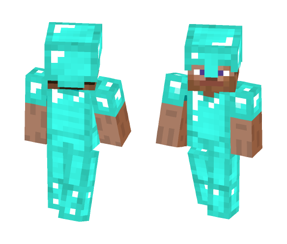 backwards steve with diamond armor - Male Minecraft Skins - image 1