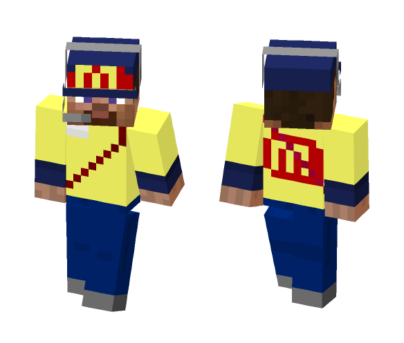 Steve the Drive Thru Worker - Male Minecraft Skins - image 1