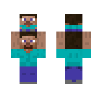 Steve holding a baby steve - Male Minecraft Skins - image 2