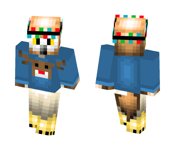Christmas Sweater Overlay - Owl - VanossGaming - Light Crown - Christmas Minecraft Skins - image 1