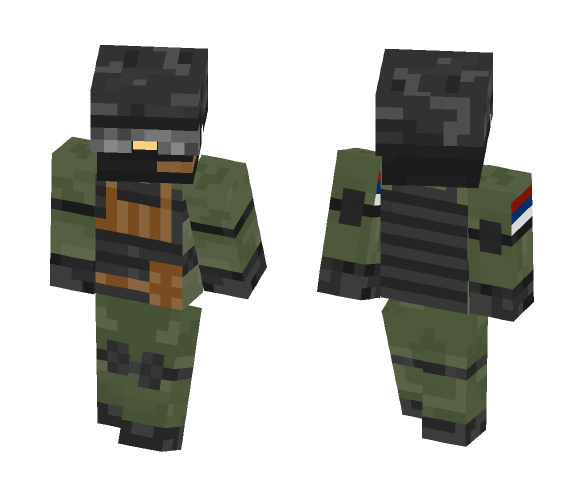 Serbian Soldier - Male Minecraft Skins - image 1