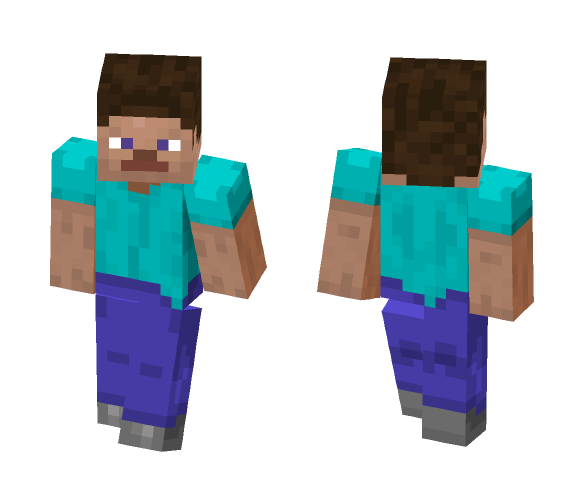 Steve (1.14 Texture Update) - Male Minecraft Skins - image 1
