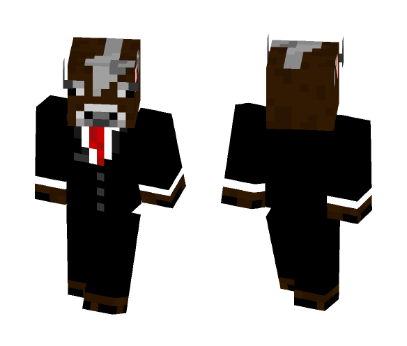 Cow In a Suit - Male Minecraft Skins - image 1