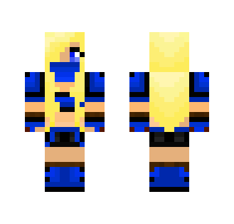 Blue Girl Warrior [Rival Kingdoms] - Female Minecraft Skins - image 2