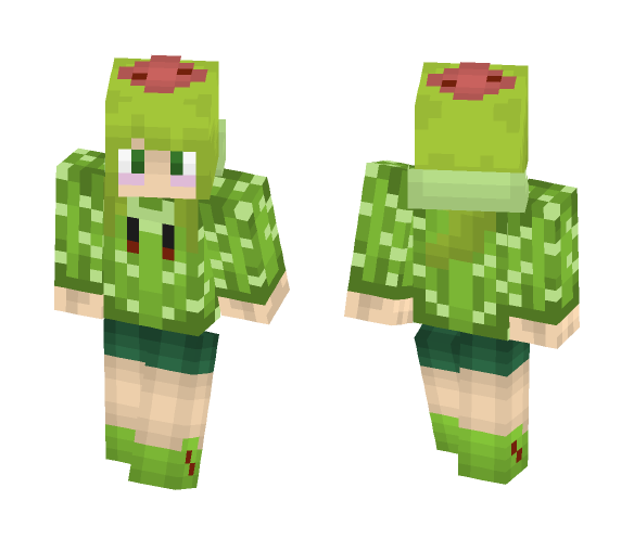 Cactus Girl (goldigger_85_ Request) *PaperCraft included!* - Female Minecraft Skins - image 1