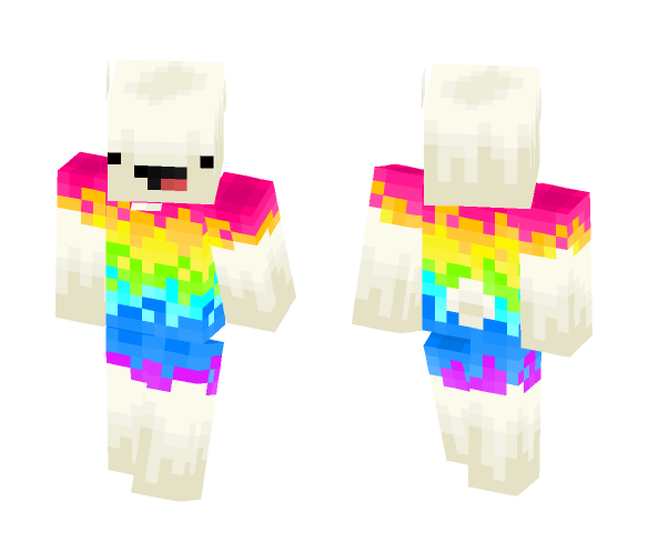 Rainbow Bouncing Sheep - Interchangeable Minecraft Skins - image 1