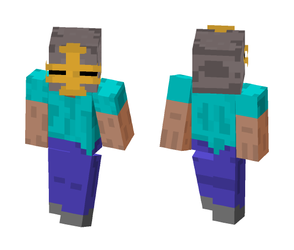 Steve with SwaggerSouls Helmet (Minecraft Monday Submission) - Male Minecraft Skins - image 1