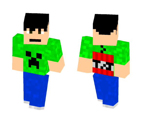 creeper shirt skin - Male Minecraft Skins - image 1