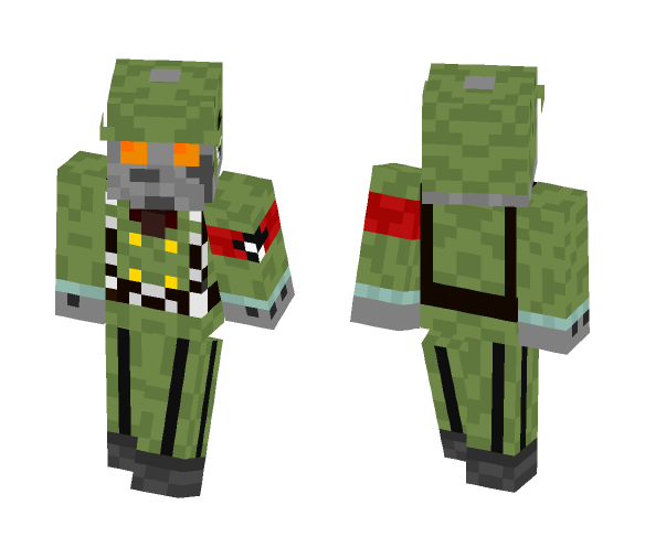 Black Egret Soldier - Male Minecraft Skins - image 1