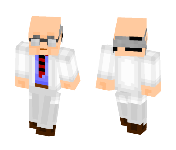 Black Mesa scientist (Half-Life) - Male Minecraft Skins - image 1