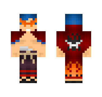 Kamina (With Cape) (From Gurren Lagann) - Male Minecraft Skins - image 2