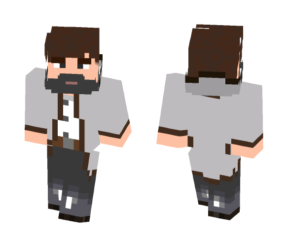 Чел в пальто - Male Minecraft Skins - image 1
