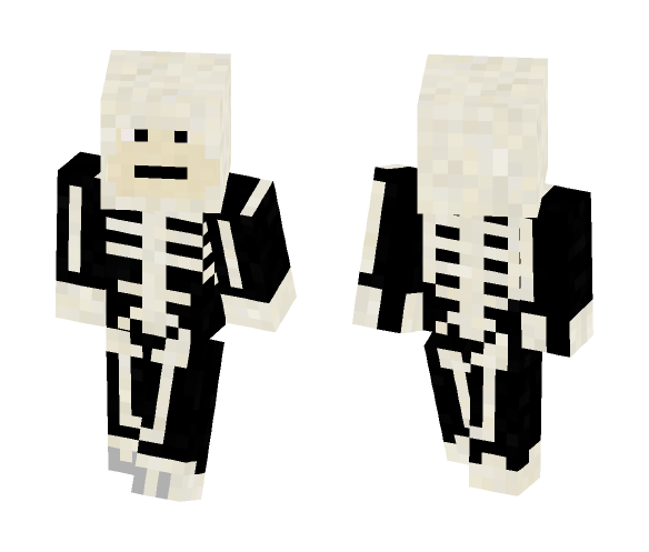 Halloween Skeleton (Karate Kid) - Halloween Minecraft Skins - image 1